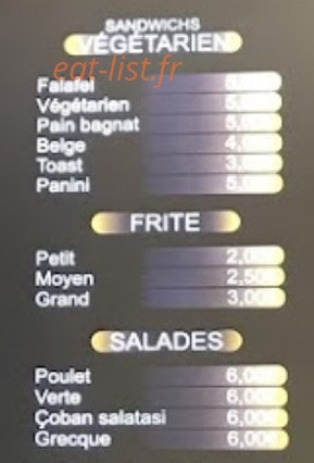 Le Petit Creux — carte page 4