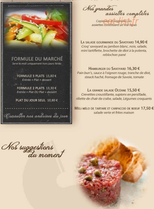 Le Savoyard — carte page 1