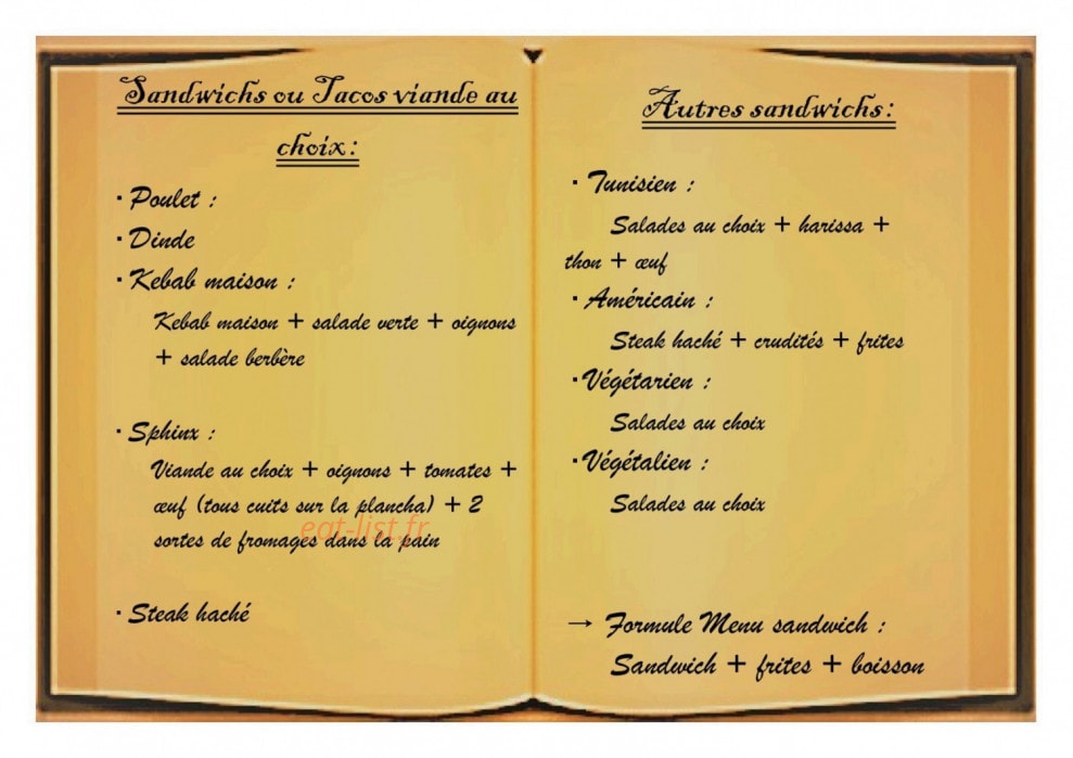 Le sphinx — carte page 3