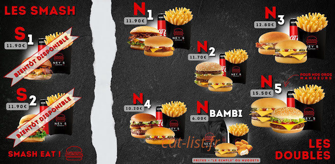 Ney's Burger — carte page 2