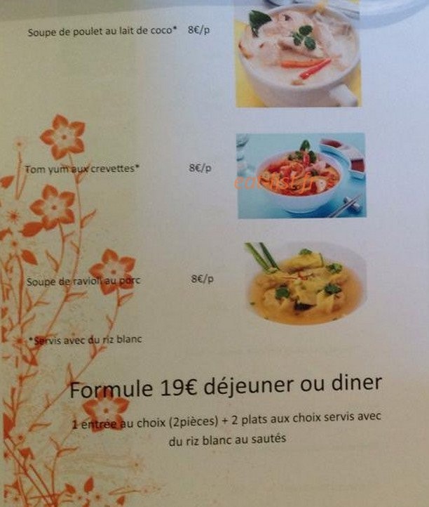 Onny Thai cuisine — carte page 4