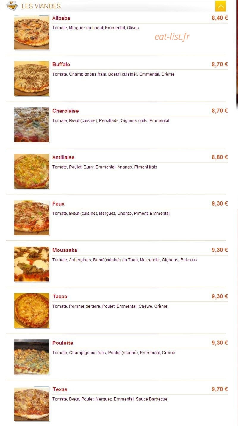 Pizza'Chic — carte page 5