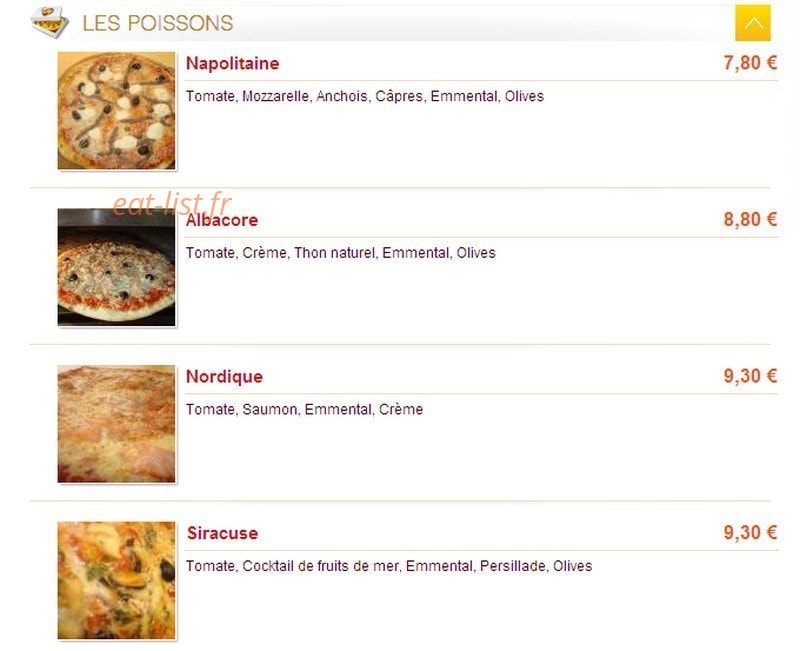 Pizza'Chic — carte page 8