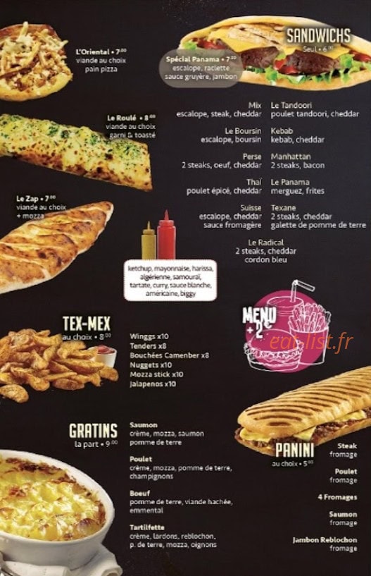 Pizza Panama 6 — carte page 3
