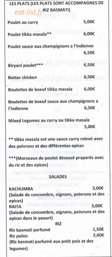 Rapid Food — carte page 4