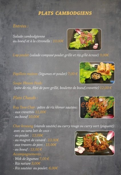 Restaurant Bambou D’Or — carte page 3