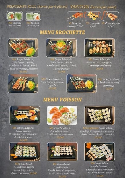 Restaurant Bambou D’Or — carte page 2