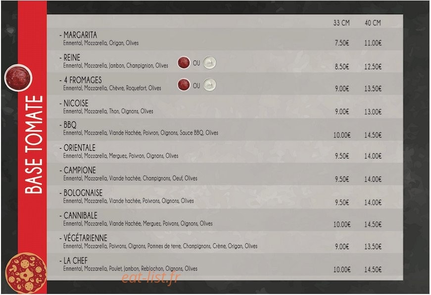 Squadra pizza — carte page 1