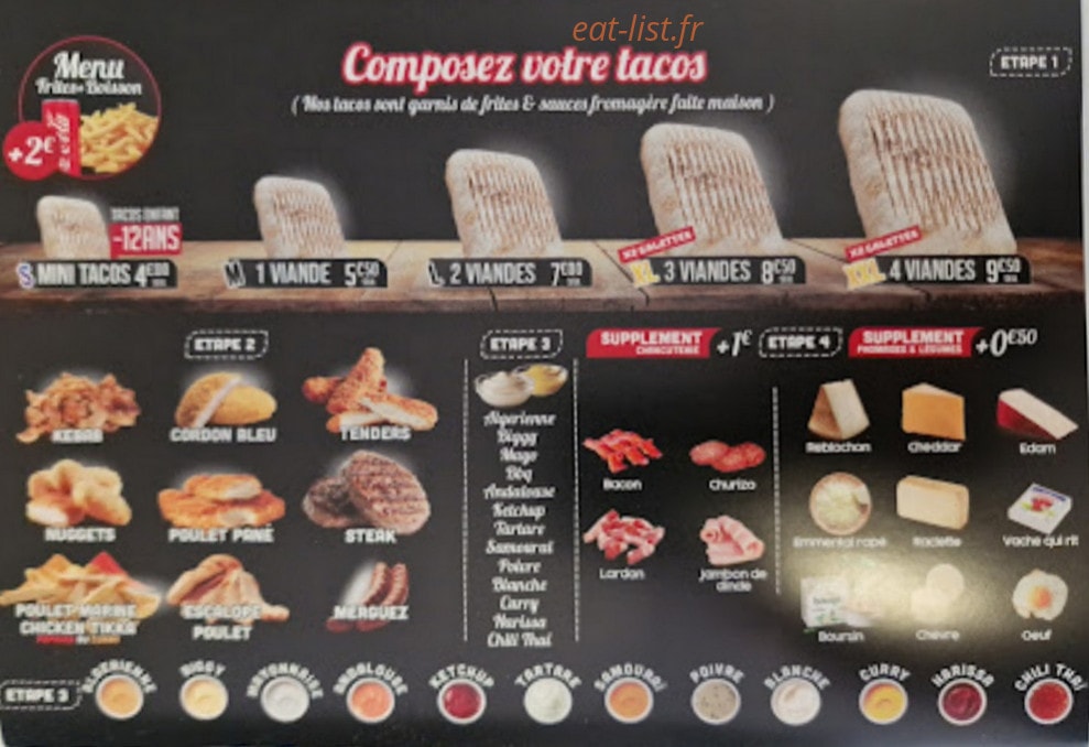 Suprême Tacos — carte page 5