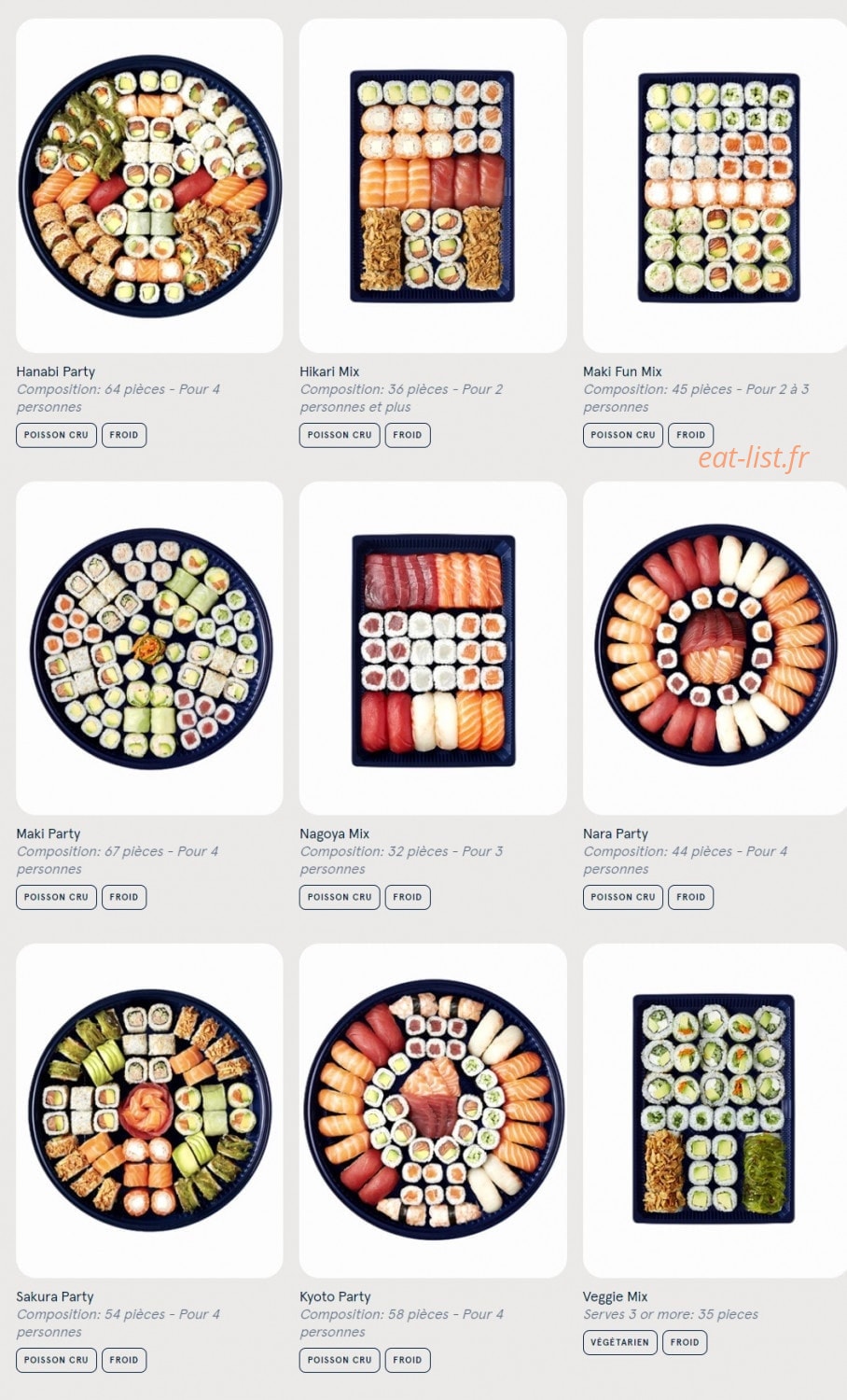 Sushi Daily — carte page 6