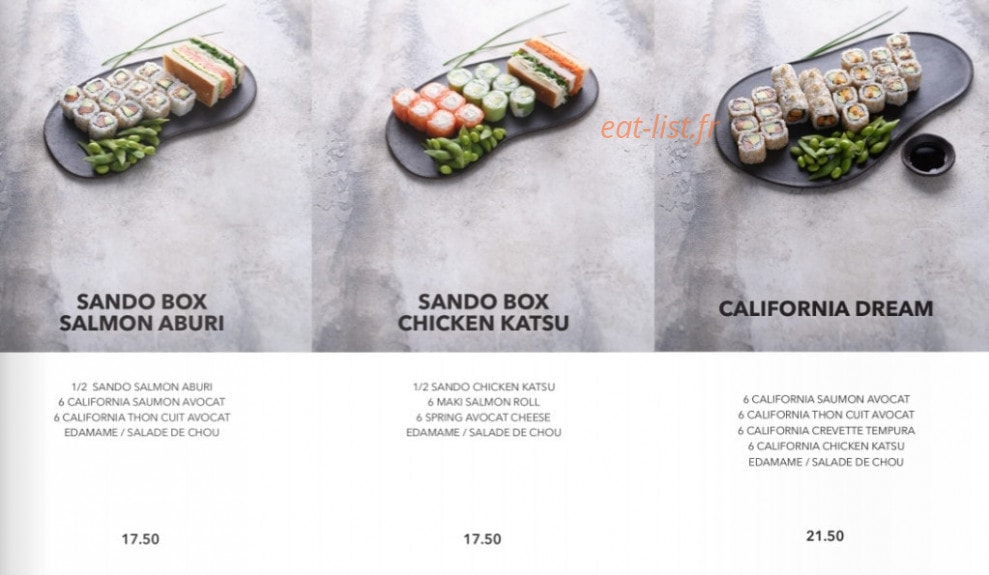 Sushi Shop — carte page 11