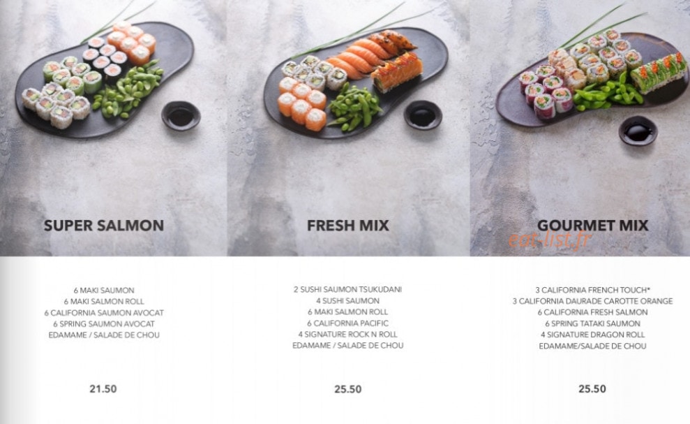 Sushi Shop — carte page 12