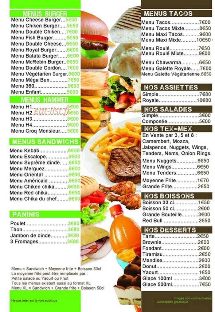 Tacos du lycée — carte page 2