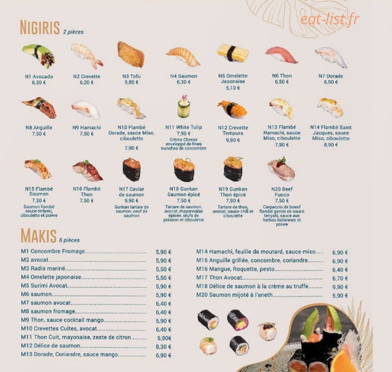 Umami — carte page 7