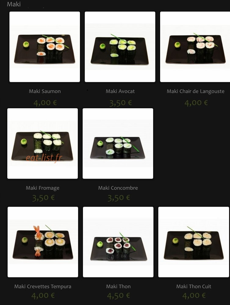 We Sushi — carte page 5