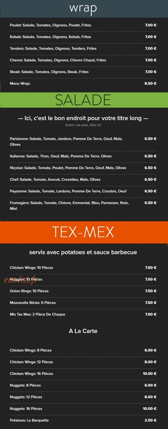 Allo tacos Allo pizza — carte page 4