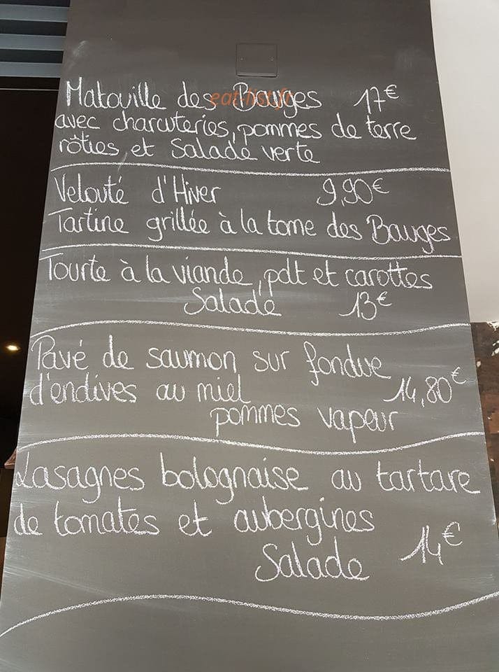 au clos des bauges — carte page 2