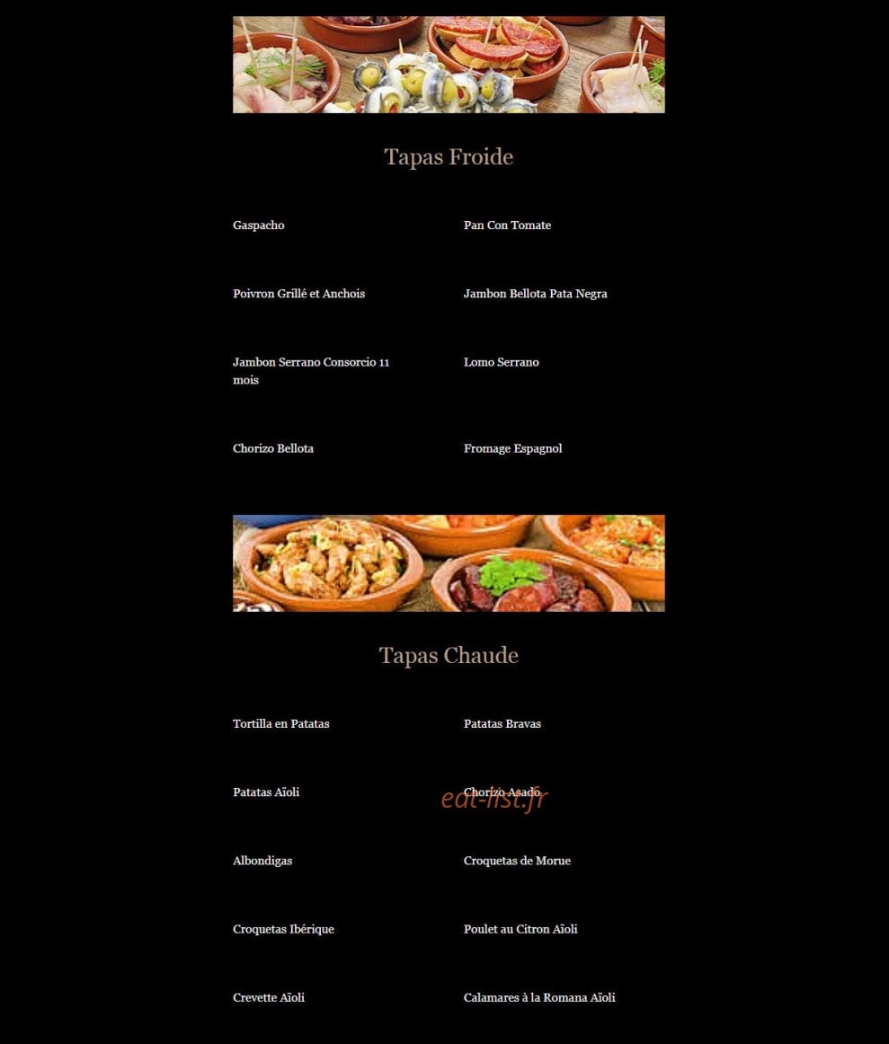 El Toro Aix — carte page 1