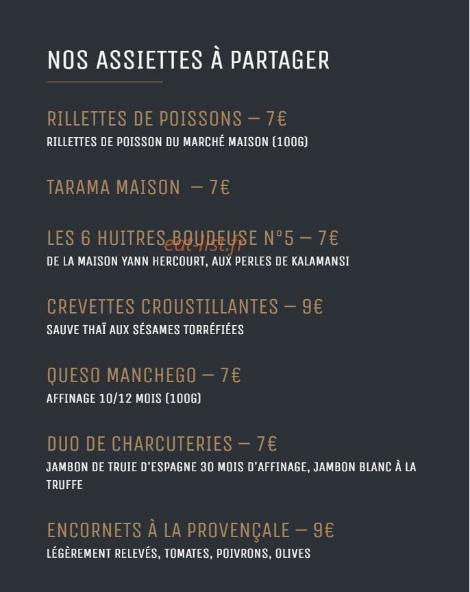 L'Aquarium — carte page 1