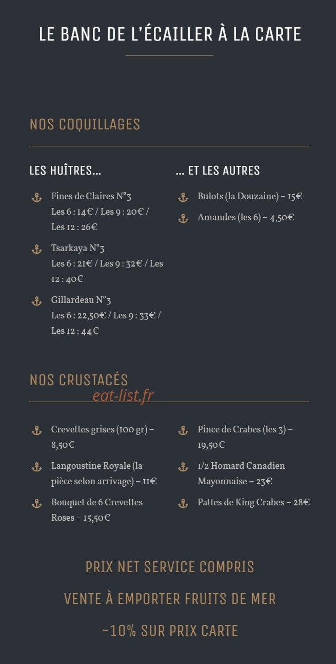 L'Aquarium — carte page 11