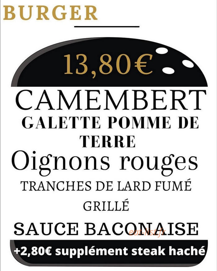 La P'tite Cantine — carte page 1