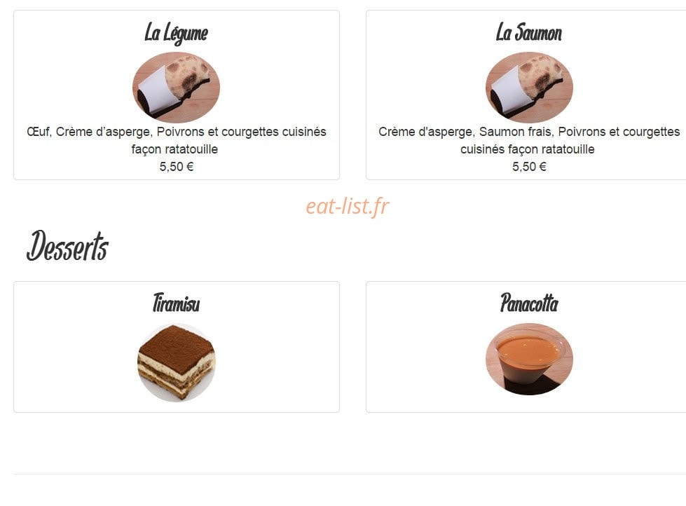 Le 9 Pizza — carte page 5