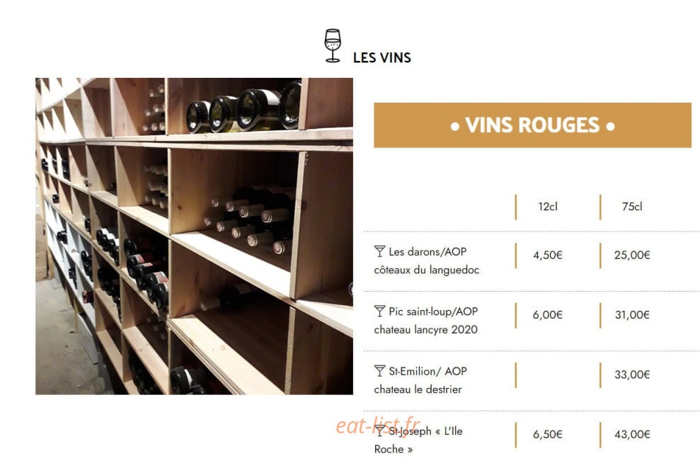 Le davy’s — carte page 3