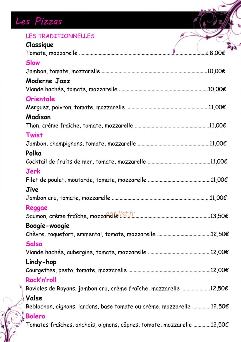 Le For You — carte page 6