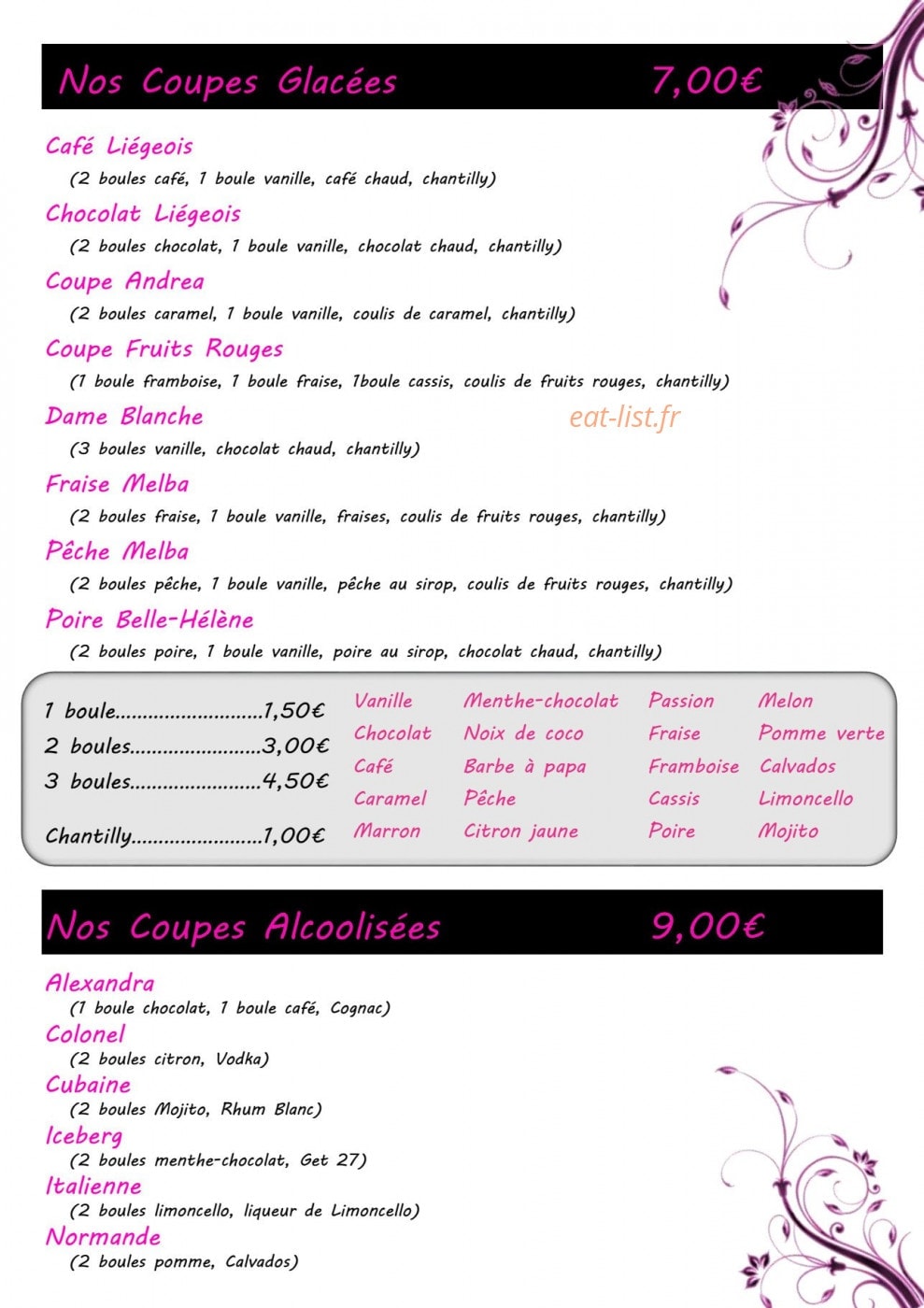 Le For You — carte page 10