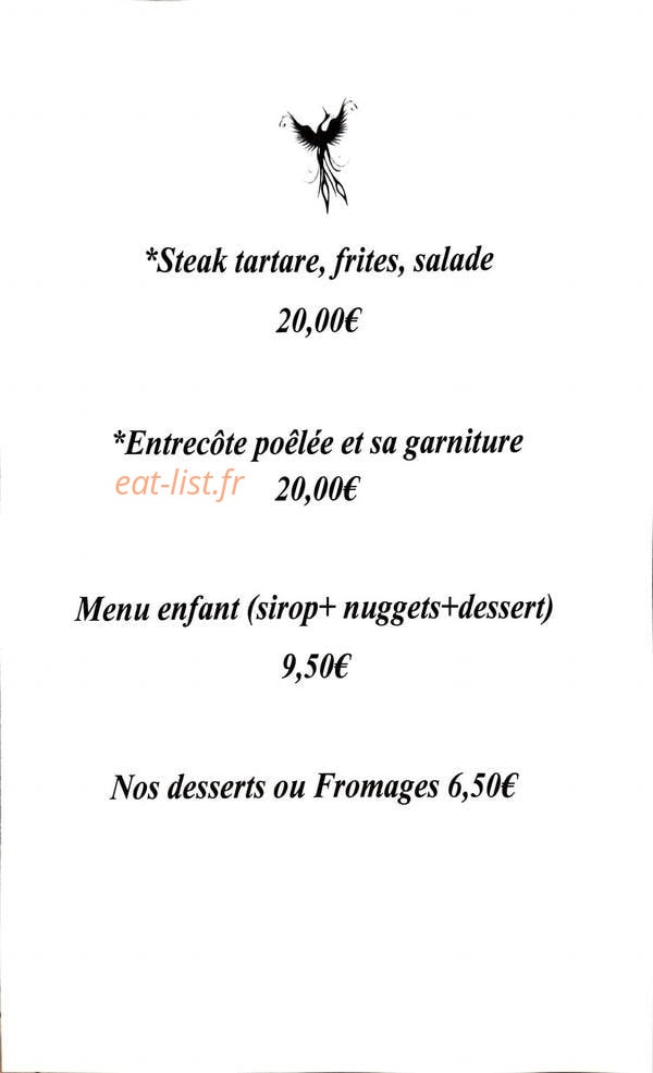 Le Phenix — carte page 1