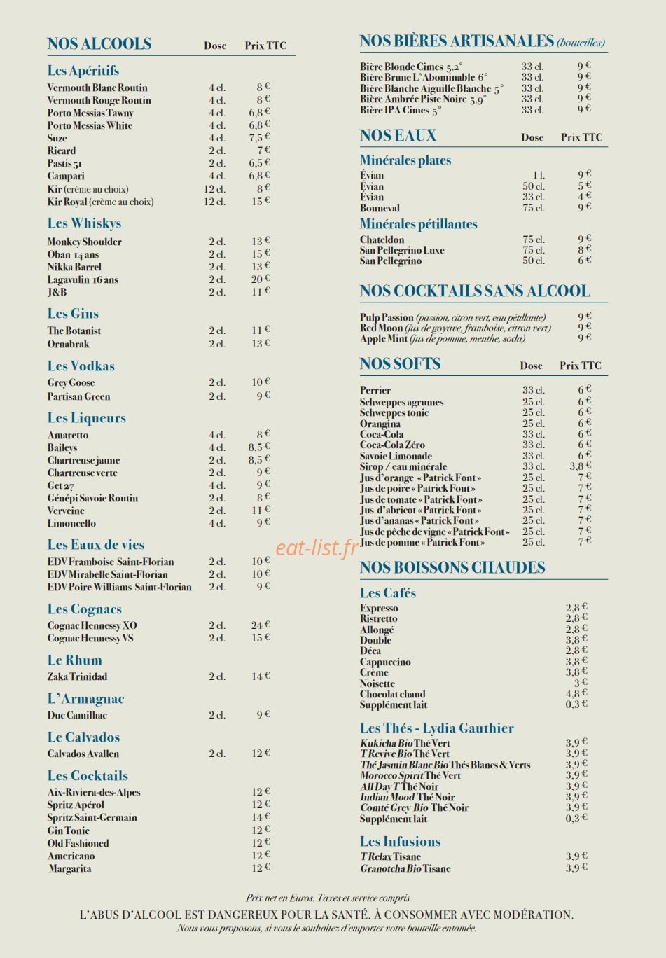 Le Sens Unique — carte page 7