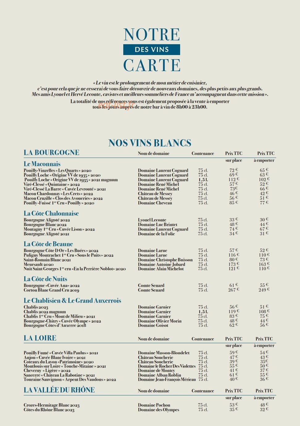 Le Sens Unique — carte page 4
