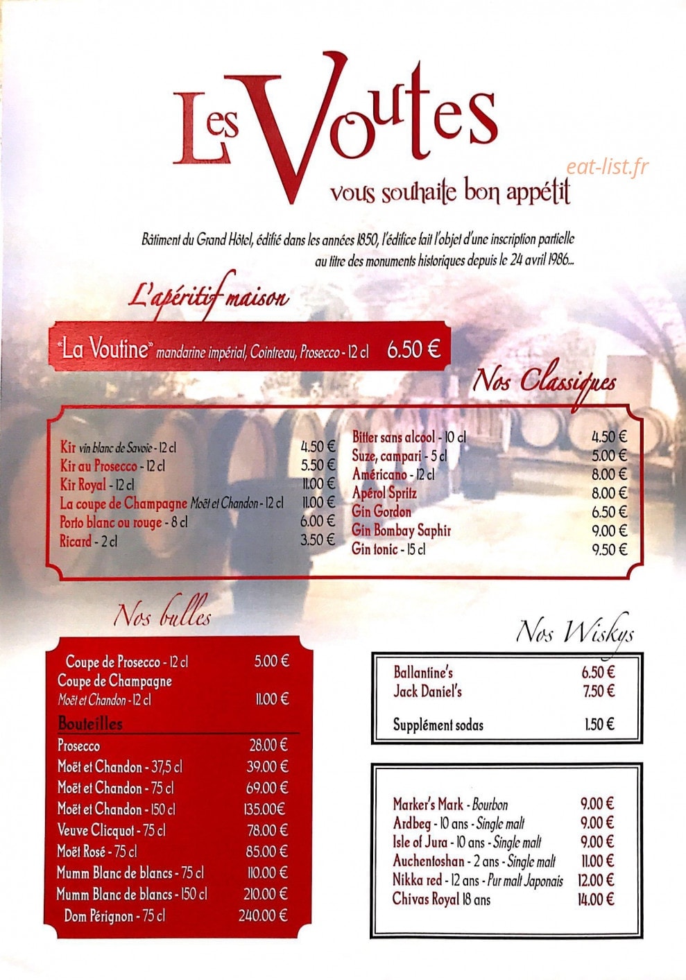 Les Voutes — carte page 1