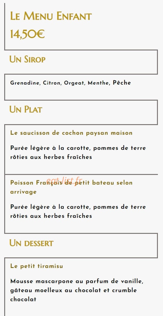 Mélodie Gourmande — carte page 8