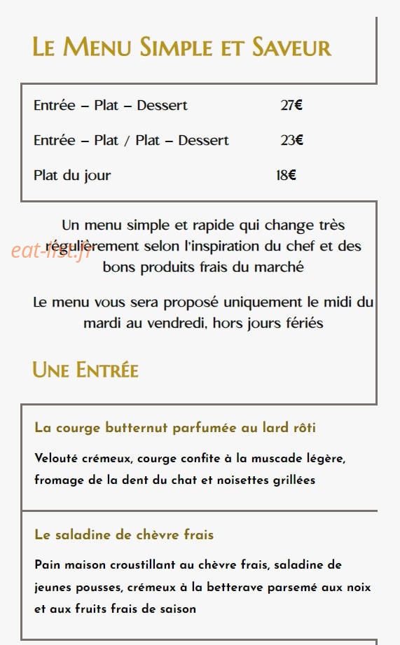 Mélodie Gourmande — carte page 2