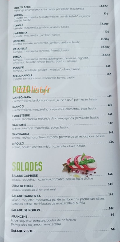 Molto Bene — carte page 2
