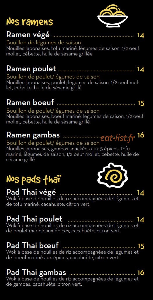 O'Kanjou — carte page 2