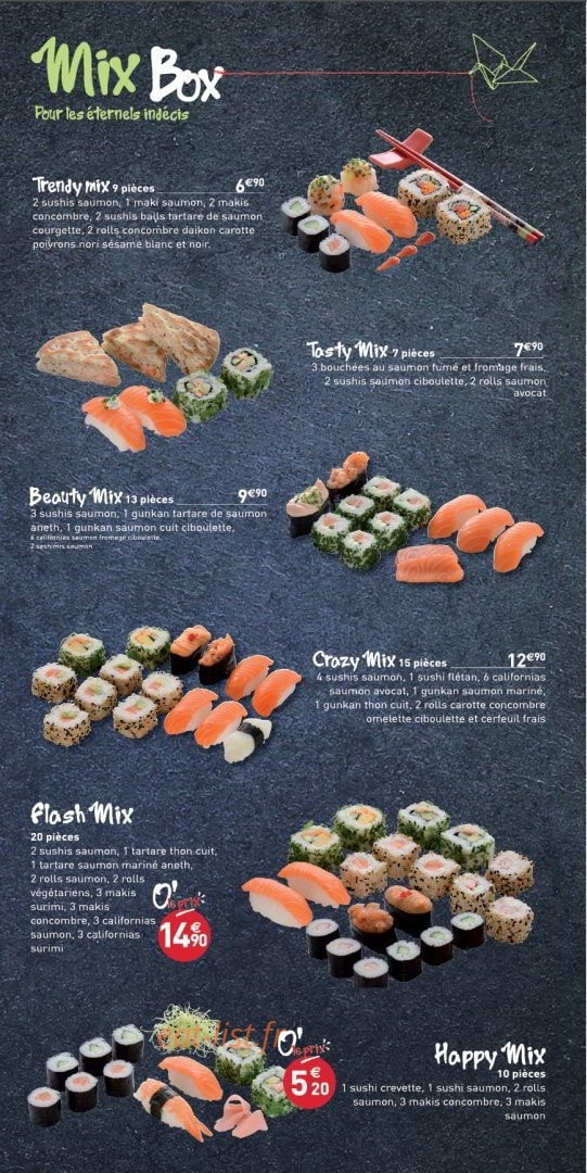 O'Sushi — carte page 2