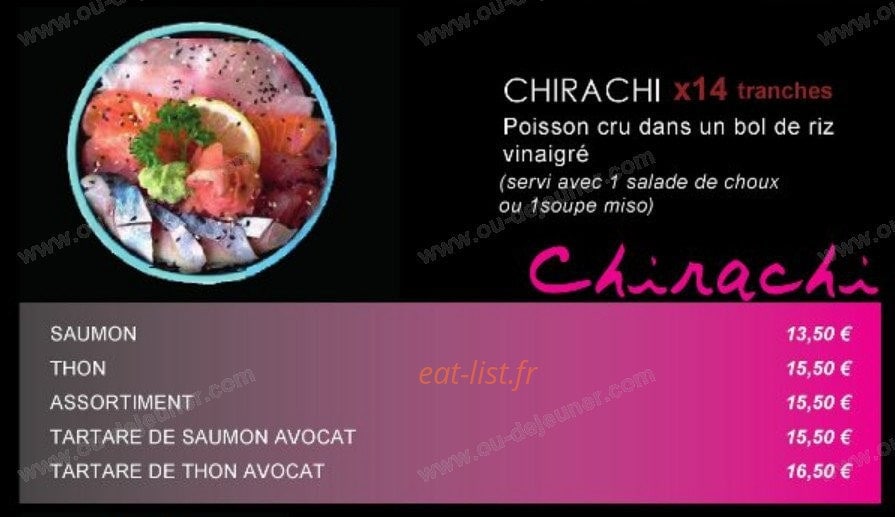 Okiddo sushi — carte page 6