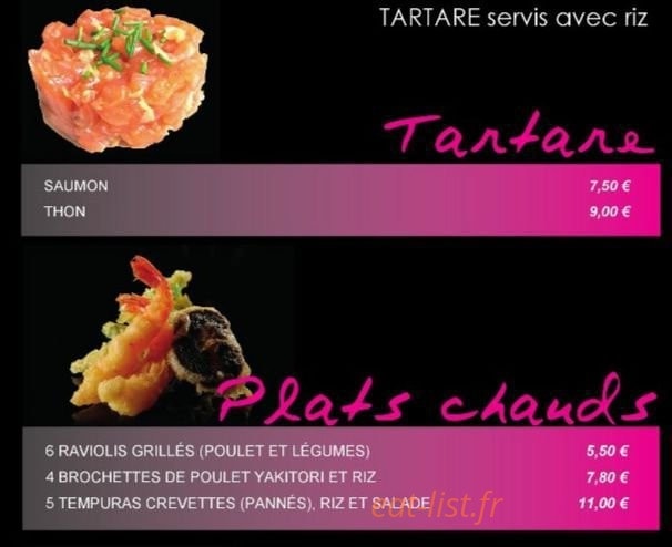Okiddo sushi — carte page 7