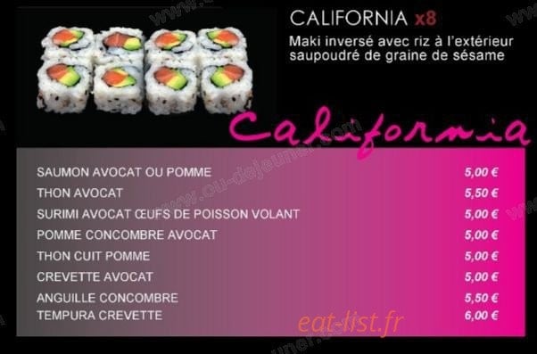 Okiddo sushi — carte page 2