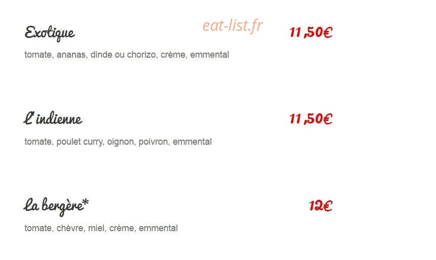 Pizza Chic — carte page 6