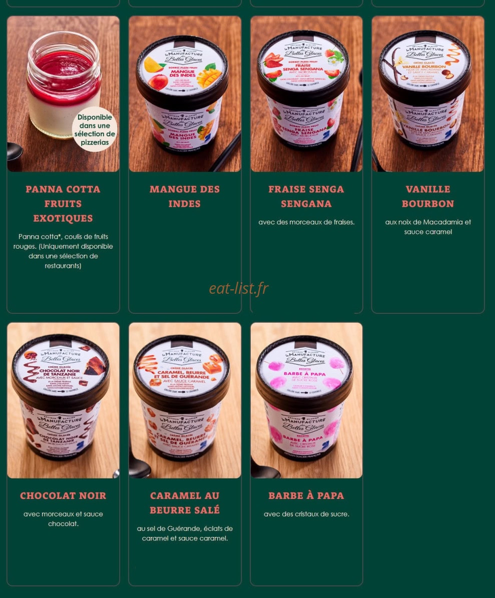 Pizza Cosy — carte page 8