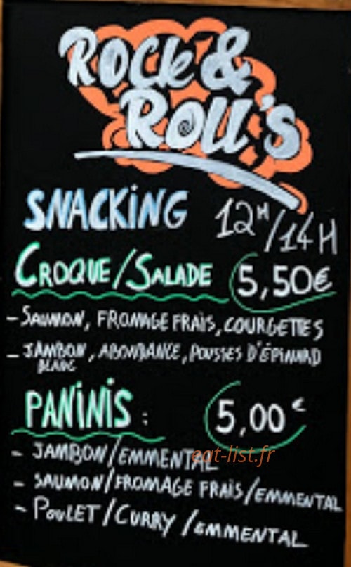 Rock&Rolls — carte page 1