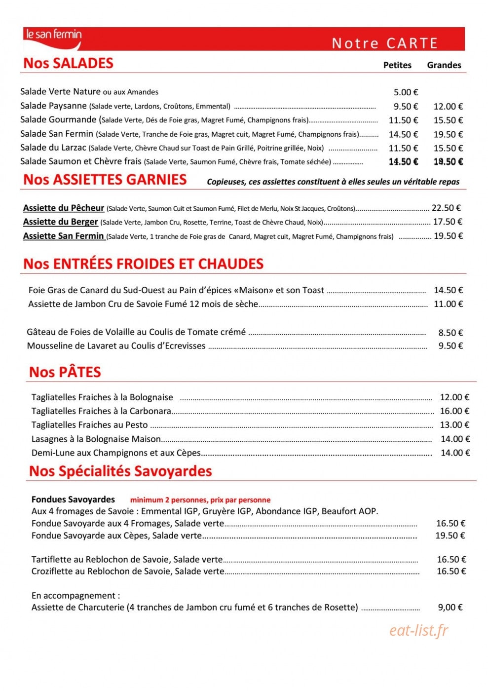 San Fermin — carte page 3