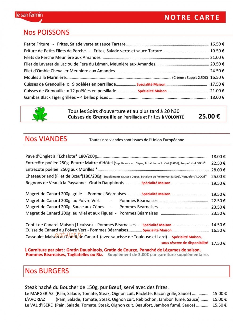 San Fermin — carte page 4