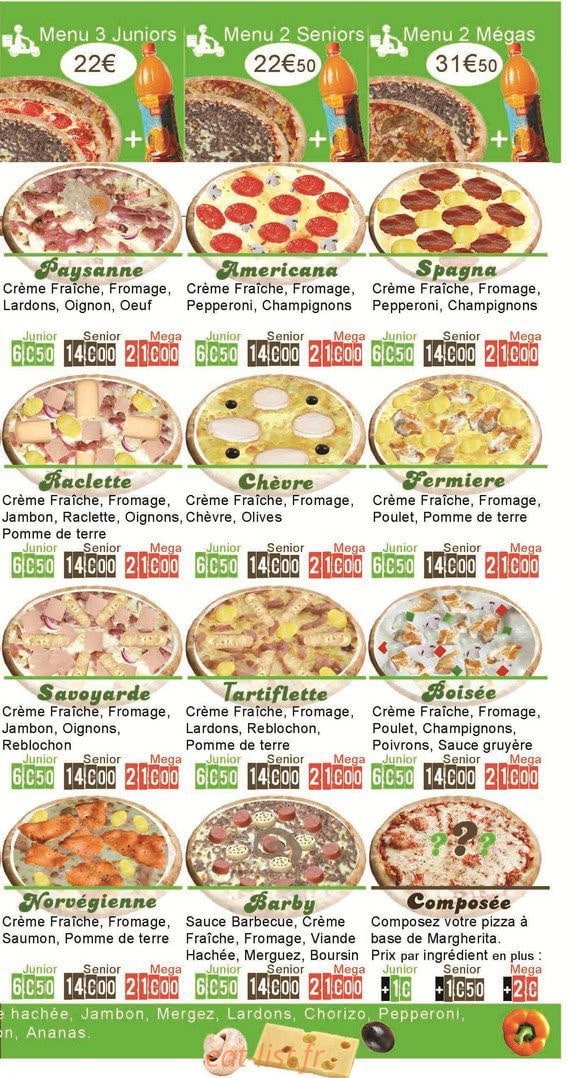Very Food — carte page 2