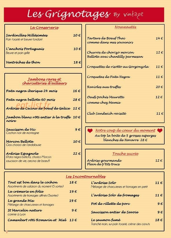 Vintage — carte page 1