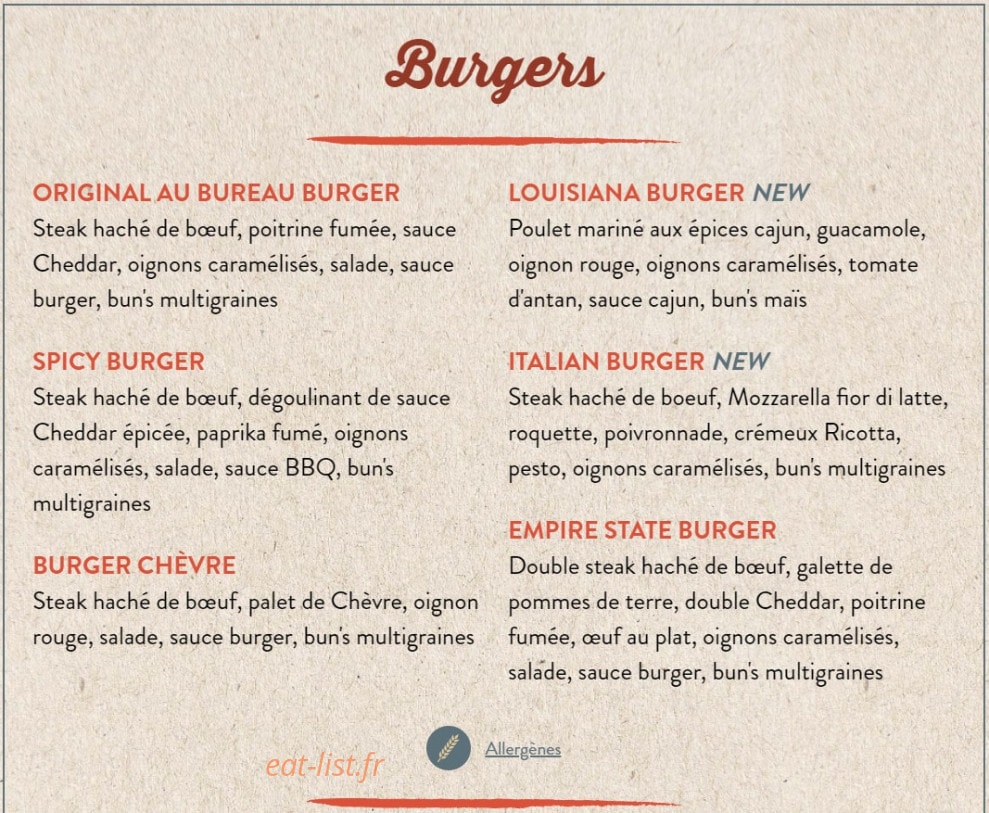 Au Bureau — carte page 2