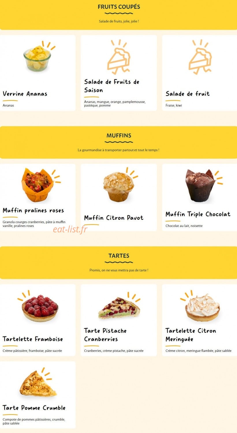 La Croissanterie — carte page 8